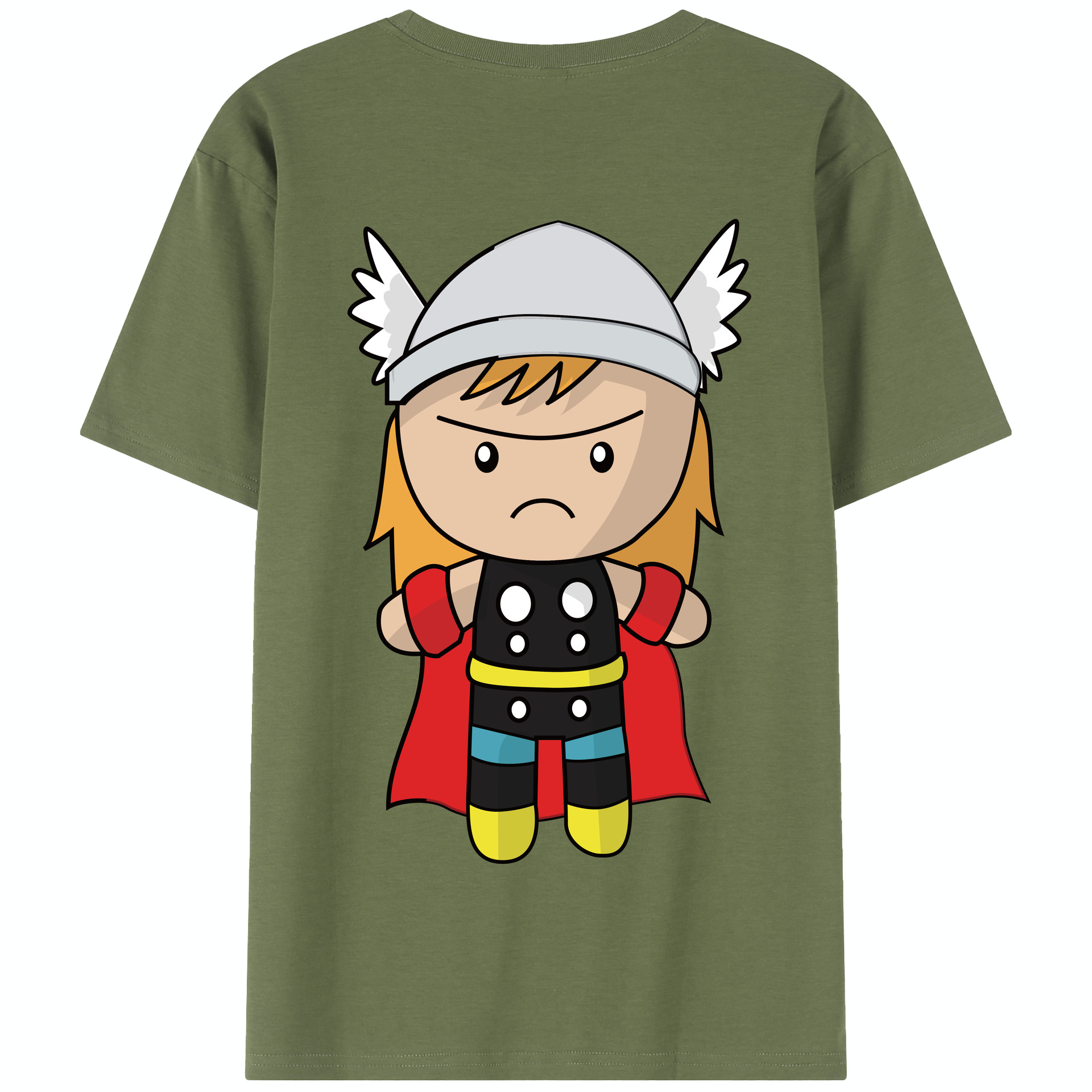 （画像用） アベンジャーズ The Avengers 綿100％半袖Tシャツ（背面プリント）